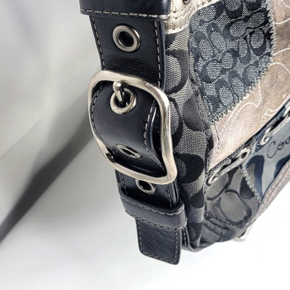 COACH Leather Patchwork Shoulder Bag P16 - Picture 10 of 10